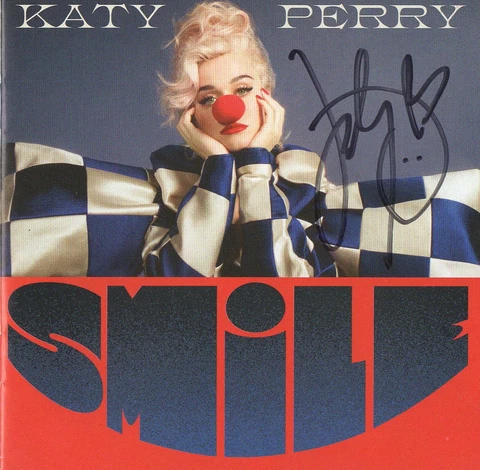 KATY PERRY SIGNED AUTOGRAPH SMILE ROCK CD BOOKLET BECKETT BAS 2 Cover