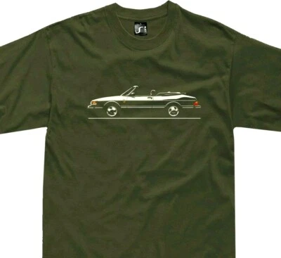 T-shirt for  saab 900 cabrio fans cabriolet turbo classic convertible tshirt  - Image 1 of 4