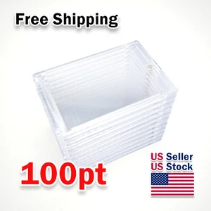 Magnetic Card Holder 100pt Point with UV Protection - Lot of 10 holders - Picture 1 of 9