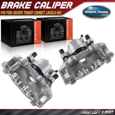 2x Front Left & Right Brake Calipers for Ford Escape Transit Connect Lincoln MKC - Image 1 of 4