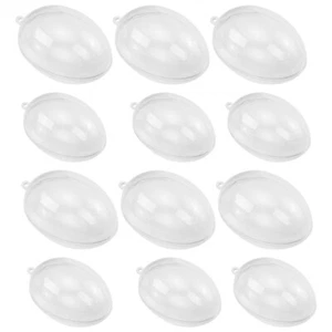 12Pcs Plastic Easter Egg Pendants Decorative Hanging Decor for Festival Party - Picture 1 of 12