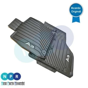 TAPPETINI ANTERIORI IN GOMMA ORIGINALE AUDI A3 8V5061502 - Foto 1 di 1