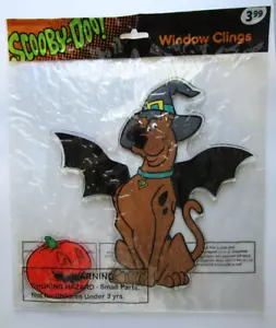 De colección WB Scooby-doo Halloween Gel Ventana Adhesivo NUEVO Murciélago Volador Calabaza - Imagen 1 de 4