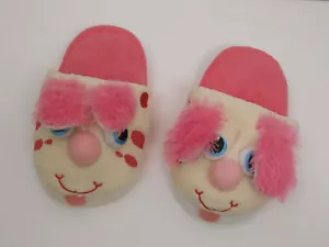 Haida Trading INC Unisex animierte Hausschuhe rosa frecher Welpe Größe M - Bild 1 von 6
