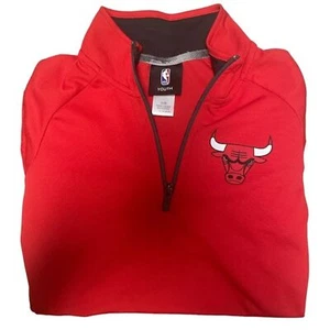 Chicago Bulls NBA basketball DRI- TEK Cool Quarter Zip Youth L | Athletic Fleece - Picture 1 of 4