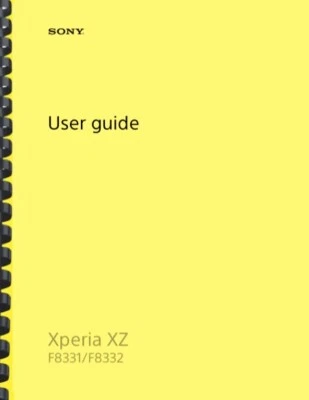 Sony Xperia XZ USER GUIDE OWNER'S MANUAL - image 1 of 4
