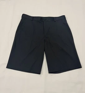 Nike Golf Shorts Adult 34 Black Dri-Fit Flat Front/pockets. - Picture 1 of 13