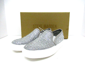 Steve Madden Ladies Altor Slip On Rhinestone Sneaker Size 9