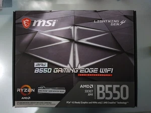 MSI B550 Gaming Edge Wifi Hauptplatine AMD AM4 Sockel PCIE 4.0 bereit - Bild 1 von 4