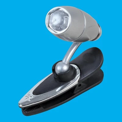 1x Plata Pivotante con Clip Bolsillo LED Foco ,3lm, Ajustable, Portátil, Lámpara - Imagen 1 de 3