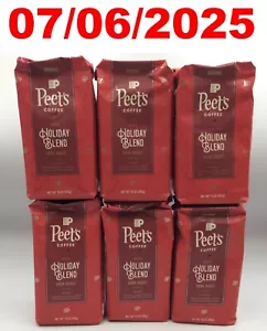 Peet's Coffee Holiday Blend Dark Roast Gemahlener Kaffee, 10oz, KISTE MIT 6 BEUTELN - Bild 1 von 5