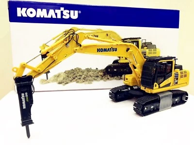 UH Universal Hobbies 1/50 Komatsu PC210LC-11 with hammer drill Excavator UH8140 - Image 1 of 4