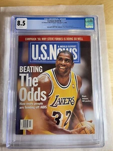 Magic Johnson 1st US News CGC 8.5 Newsstand 1996 New Slab not Sports Illustrated - Picture 1 of 3