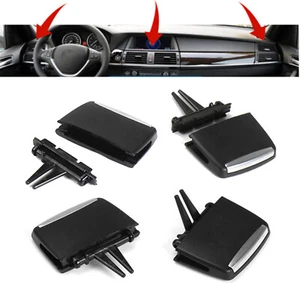 4x For BMW X5 E70 X6 E71 Black Front Air Conditioner Vent Outlet Tab Clip Kit - Picture 1 of 8