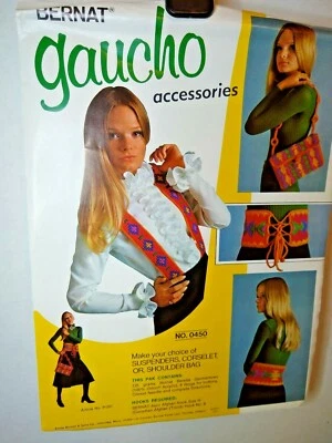 Bernat Gaucho Accessories Crochet Kit Makes 1 of those shown New   - Image 1 of 4