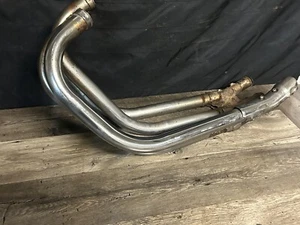 1982 Honda CB750C OEM Head Pipes Exhaust 4 Into 2 - Foto 1 di 15