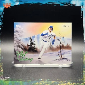 2025 Topps x Bob Ross Bobby Witt Art of Stealing Sap Green /75 #AOS-4 - Royals - Picture 1 of 2