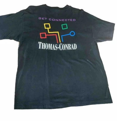 Camiseta De Colección Thomas Conrad Adquirió Compaq Computadoras PC Microsoft Windows Años 90 Foto 1 de 4
