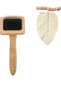Macrame Comb Wooden for Fringe Feathered Wall Hanging Plant Hanger Craft Maki... - Picture 1 of 3
