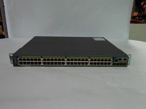 Cisco WS-C2960S-48FPS-L Catalyst 2960-S Series PoE+ Switch (J426) - Picture 1 of 7
