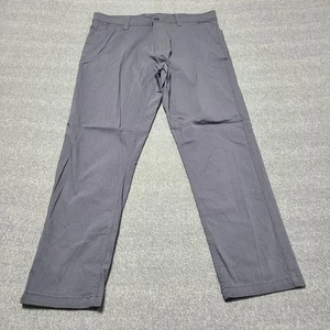 Wetterfeste Vintage Hose Herren 32x30 grau Stretch Freizeit Nylonmischung Komfort - Bild 1 von 8