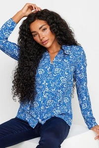 M&Co Petite Women's Floral Print Blouse - Picture 1 of 7