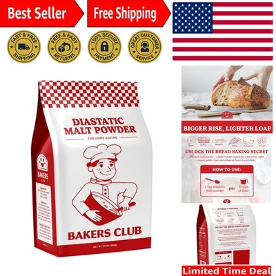 Malta en polvo diastática 10 oz - Ingrediente perfecto para cortezas artesanales de pan y pizza Foto 1 de 4