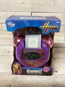 NUEVO Disney Hannah Montana Plug N Play iConnect Altavoz MP3 Reloj Despertador - Imagen 1 de 4