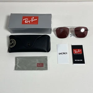 Ray-Ban RB 3588 Silver Sunglasses - 100% Authentic - Like New - Picture 1 of 14