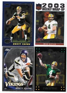 BRETT FAVRE LOT 4 CARDS 2000 TOPPS CHROME 30 2004 161 GREEN BAY PACKERS HOF MVP - Picture 1 of 1