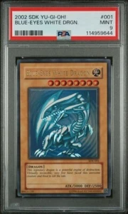 2002 Yu-Gi-Oh! Blue-Eyes White Dragon SDK-001 Ultra Rare PSA 9 MINT - Picture 1 of 1