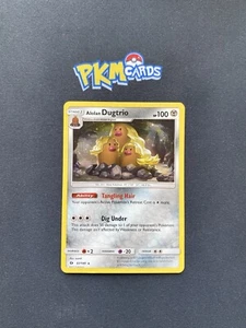 Juego de cartas coleccionables Pokémon Alolan Dugtrio Sol y Luna Base Set 87/149 Holo Raro MP. - Imagen 1 de 3