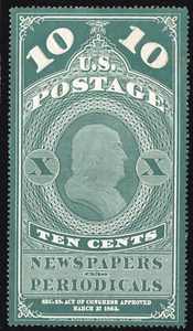 momen: francobolli USA #PR2 GIORNALE INUTILIZZATO VF/XF #79670 - Foto 1 di 2