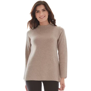 Donna Taglia XXL Apt. Maglione pullover collo a imbuto 9 in erica tortora vendita al dettaglio $50 - Foto 1 di 6