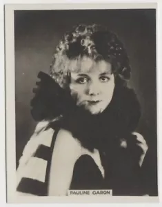 Pauline Garon 1925 Rothmans Cinema Stars Tobacco Card #18 - Picture 1 of 2