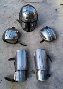 Armadura Star War Acero Mandaloriano Armadura Completa Traje Casco Armadura Disfraz con Casco - Imagen 1 de 5