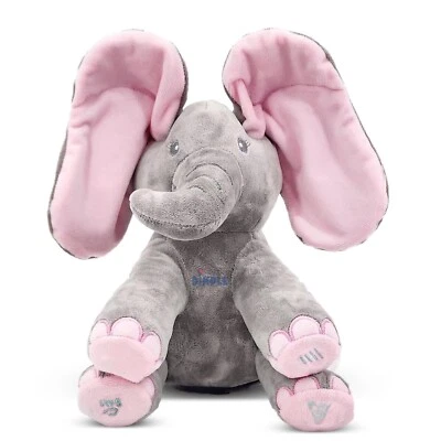 Dimple Animated Plush Singing Kaia Elephant with Peek-a-boo Interactive Feature - Image 1 of 4