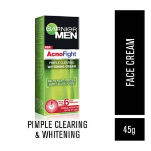 Garnier Men Acno Fight Pimple Clearing Whitening Cream 45g Anti Acne & Pimples - Picture 1 of 1
