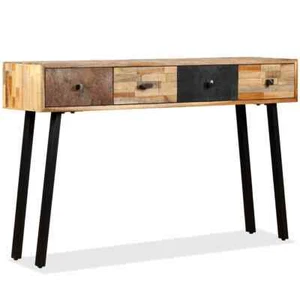 Wooden Console Table Hallway Vintage Home Decor Furniture 4 Drawers Storage Unit - Picture 1 of 11