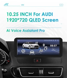 For Audi Q5 2009-2016 10.25" Android 13 Car Stereo Radio WiFi Carplay GPS 4+32GB - Picture 1 of 20