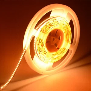 16FT 2835 SMD Cool / Warm White 1200 LED Strip Light 240/M Non-Waterproof 12V - Picture 1 of 2
