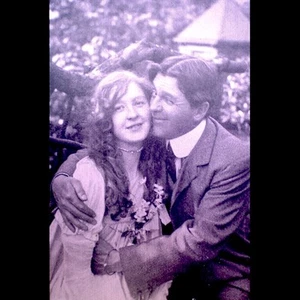 Art Deco 1920s Arcade Exhibit Card Antique French Lithograph Paris Honeymoon VTG - Picture 1 of 3