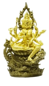 Buddha Amulet Mahaphrom Erawan Brahma 4 Face LP NedKaew Thai Magic Power Money - Picture 1 of 4