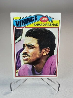 Ahmad Rashad 1977 Topps Football Card #359 Minnesota Vikings  - Image 1 of 2