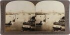 Usa.U.S.A.New York.E.River From Brooklyn Bridge.Photo Stereo Stereoview.Griffith