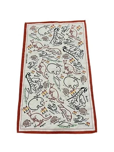 Vintage Australian Souvenir Wildlife Animals Tea Towel Cotton Koala Kangaroo - Picture 1 of 18