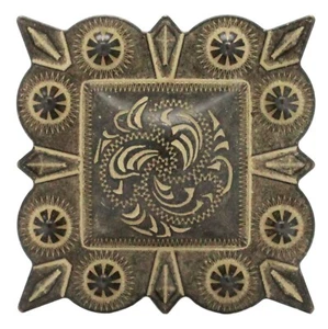 Berry Square Concho 1,5" Schraubboden rustikal gold 2323-32 - Bild 1 von 3