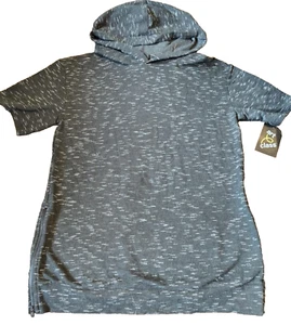 Art Class Black Speckled short sleeve side zipper Hoodie Boys XL 16 - Picture 1 of 6