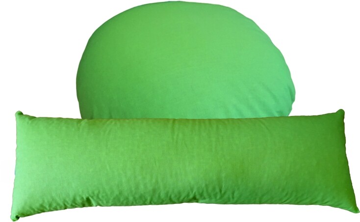 Cuscino Meditazione Yoga - 18x30x30 Cm, Nero/Arancio, Per Seduta A Terra O Decorazione - Foto 6