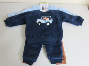 Pekkle 4-Piece Set Pants Outfits Boys Size 6M - Blue (Rhino) (NWT) - Picture 1 of 6